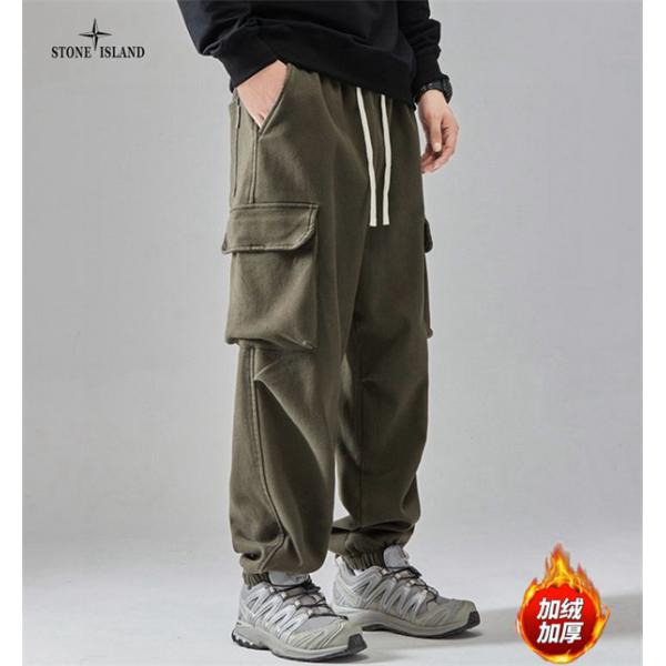 秋冬防寒仕様 裏起毛 STONE ISLAND ストーンアイランド スーパーコピー カーゴパンツ 温かさ トレンド