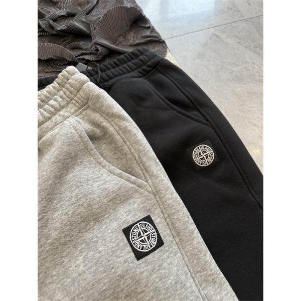 STONE ISLAND ストーンアイランド コピー 2025定番 プレミアム スウェットパンツ 裏起毛 