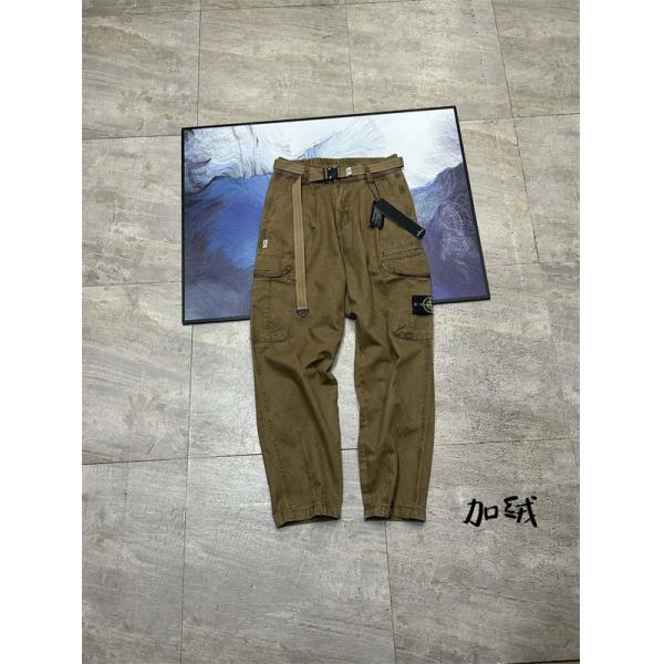 STONE ISLAND ストーンアイランド コピー 2025秋冬 カーゴパンツ 温か素材 冬必須