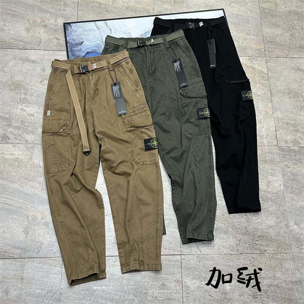 STONE ISLAND ストーンアイランド コピー 2025秋冬 カーゴパンツ 温か素材 冬必須