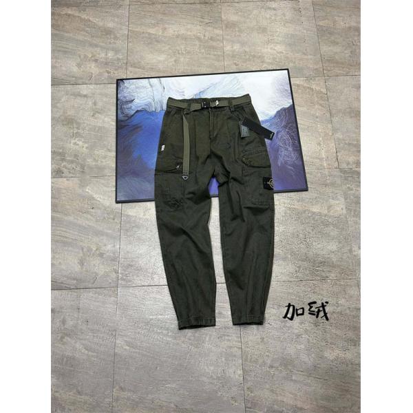 STONE ISLAND ストーンアイランド コピー 2025秋冬 カーゴパンツ 温か素材 冬必須