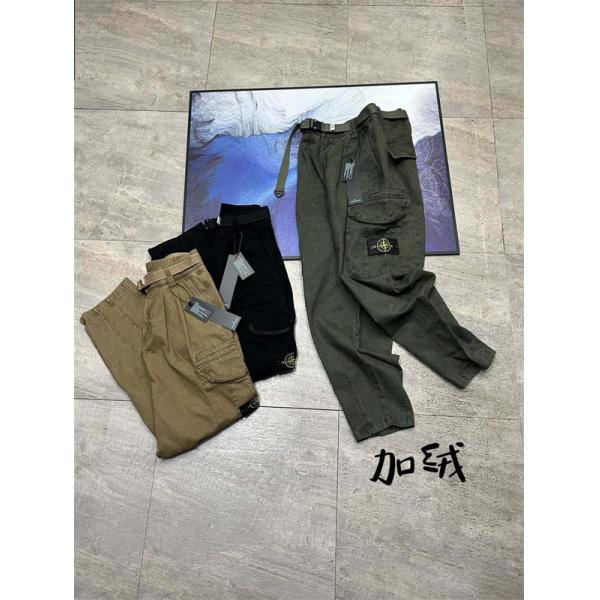 STONE ISLAND ストーンアイランド コピー 2025秋冬 カーゴパンツ 温か素材 冬必須