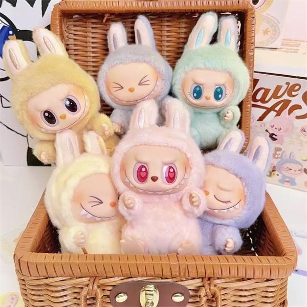 ポップマート  激安 LABUBU ラブブ 二代 坐りぬいぐるみ 6体セット ふわふわ素材 コレクション ドール フィギュア
