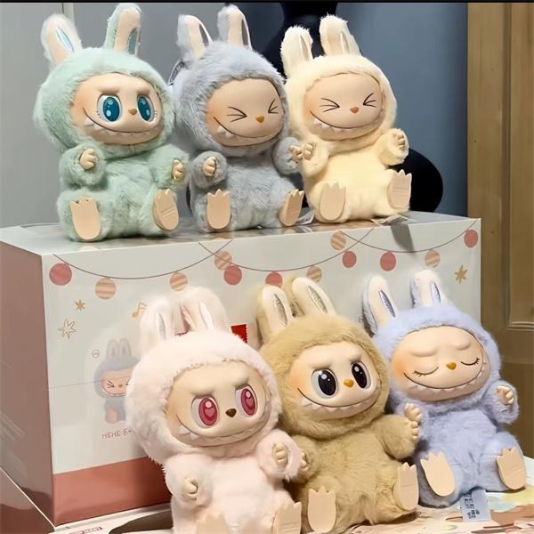 ポップマート  激安 LABUBU ラブブ 二代 坐りぬいぐるみ 6体セット ふわふわ素材 コレクション ドール フィギュア