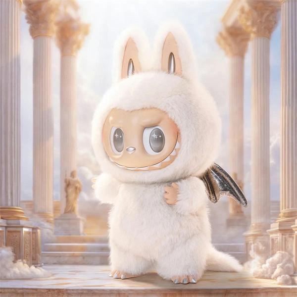 ポップマート  コピー LABUBU ラブブ × ZIMOMO 2.0 大天使 ビッグサイズ ぬいぐるみ ふわふわ ドール インテリア