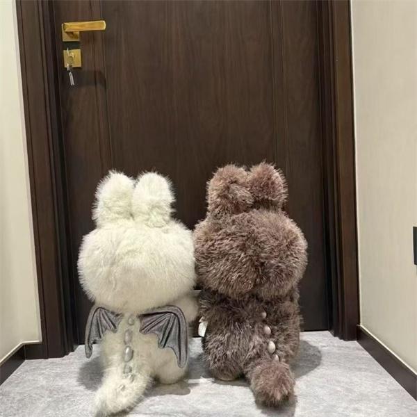 ポップマート  コピー LABUBU ラブブ × ZIMOMO 2.0 大天使 ビッグサイズ ぬいぐるみ ふわふわ ドール インテリア