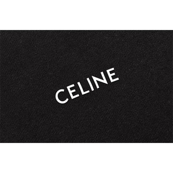 2025秋冬 セリーヌ コピー CELINE ミニロゴ セーター ホワイト×ブラック 上品