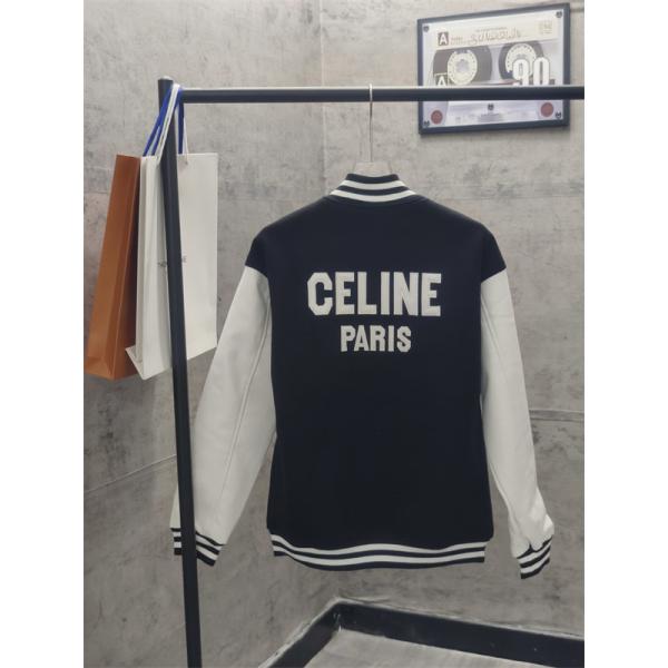 セリーヌ コピー 2025秋冬 CELINE トリオンフ ワッペン スタジャン 高級 主役アウター