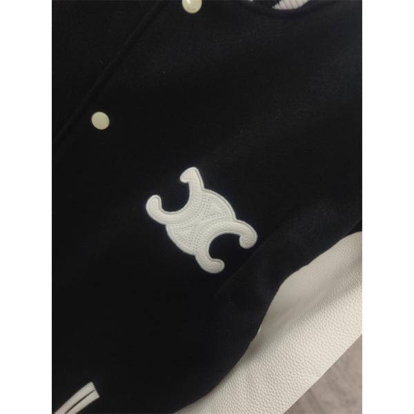 セリーヌ コピー 2025秋冬 CELINE トリオンフ ワッペン スタジャン 高級 主役アウター