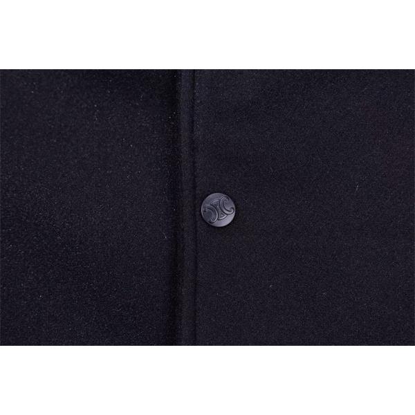 セリーヌ コピー 2025秋冬 CELINE ブラック×ホワイト ジャケット スポーティー 万能 上品