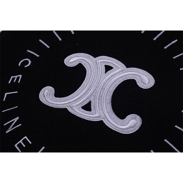 セリーヌ コピー 2025秋冬 CELINE ブラック×ホワイト ジャケット スポーティー 万能 上品