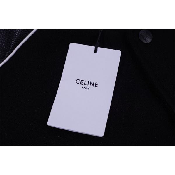 セリーヌ コピー 2025秋冬 CELINE ブラック×ホワイト ジャケット スポーティー 万能 上品