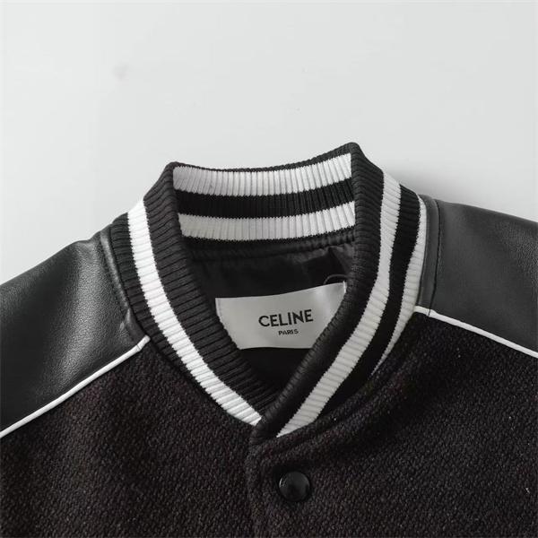 セリーヌ コピー 2025秋冬 CELINE 黒白 ジャケット クラシック 知的 大人向け