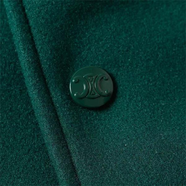 2025秋冬 CELINE ダークグリーン ジャケット 希少性 高級 セリーヌ コピー