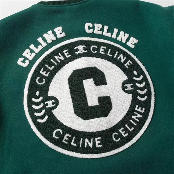 2025秋冬 CELINE ダークグリーン ジャケット 希少性 高級 セリーヌ コピー