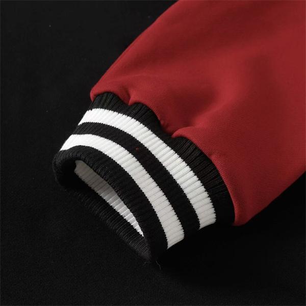 セリーヌ コピー 2025秋冬 CELINE ブラック×レッド ジャケット 存在感抜群 スポーティー 