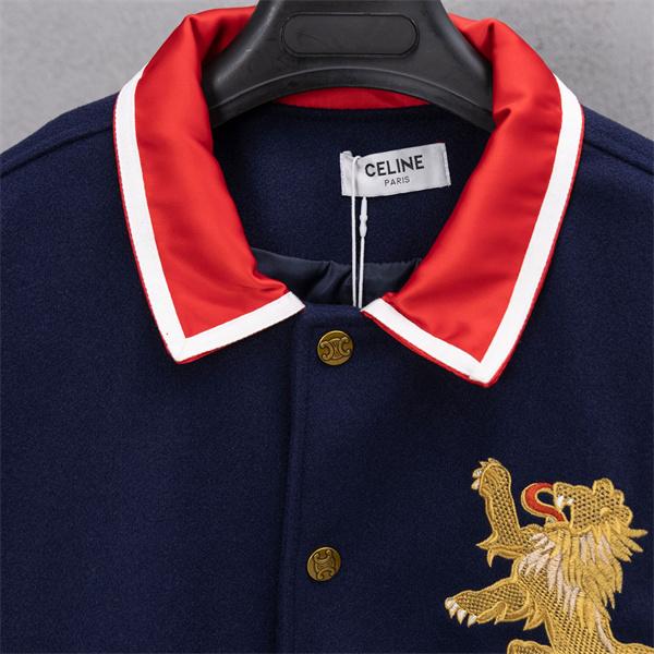 2025秋冬 CELINE セリーヌ コピー ネイビー ジャケット クラシカル 気品漂う 個性派