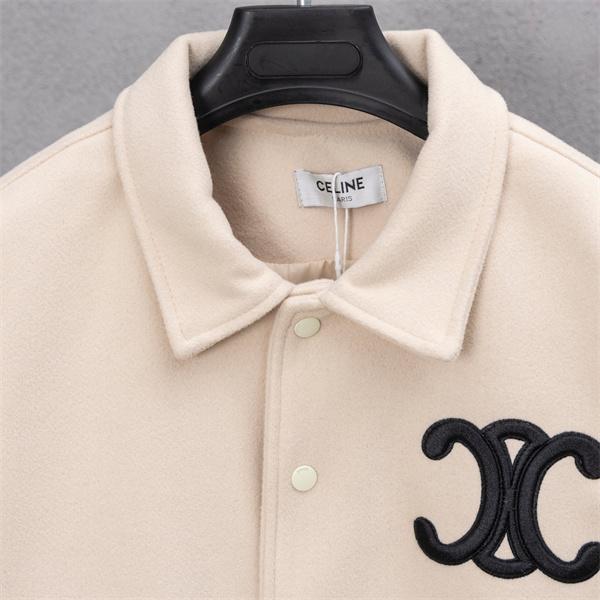 セリーヌ コピー 2025秋冬 CELINE ベージュ ジャケット 柔らか温もり感 洗練