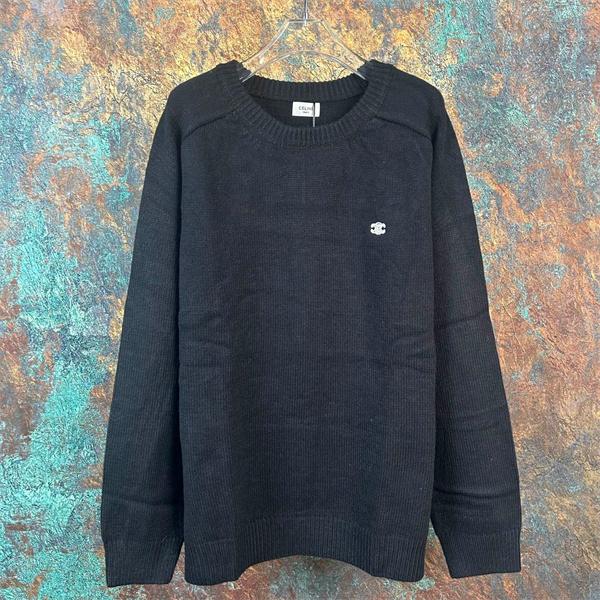 2025秋冬 CELINE ブラック ニット トップス 落ち着き感 上質 セリーヌ コピー