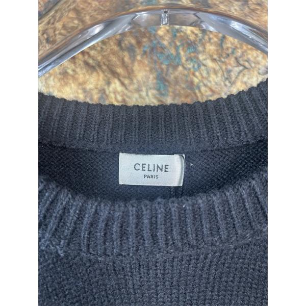 2025秋冬 CELINE ブラック ニット トップス 落ち着き感 上質 セリーヌ コピー