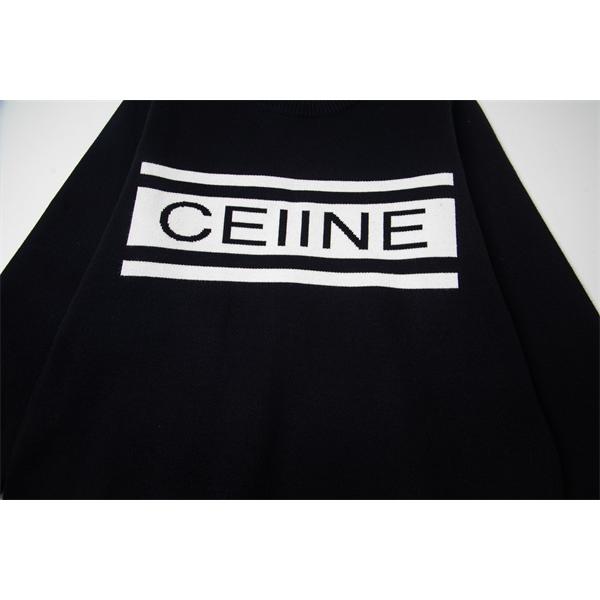 2025秋冬 CELINE セリーヌ コピー ブラック ロゴニット 高級感溢れる 定番人気 