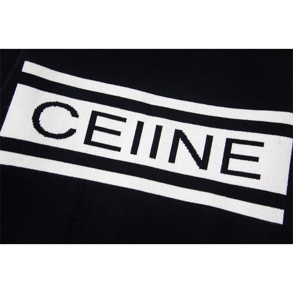 2025秋冬 CELINE セリーヌ コピー ブラック ロゴニット 高級感溢れる 定番人気 