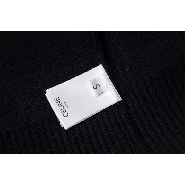 2025秋冬 CELINE セリーヌ コピー ブラック ロゴニット 高級感溢れる 定番人気 