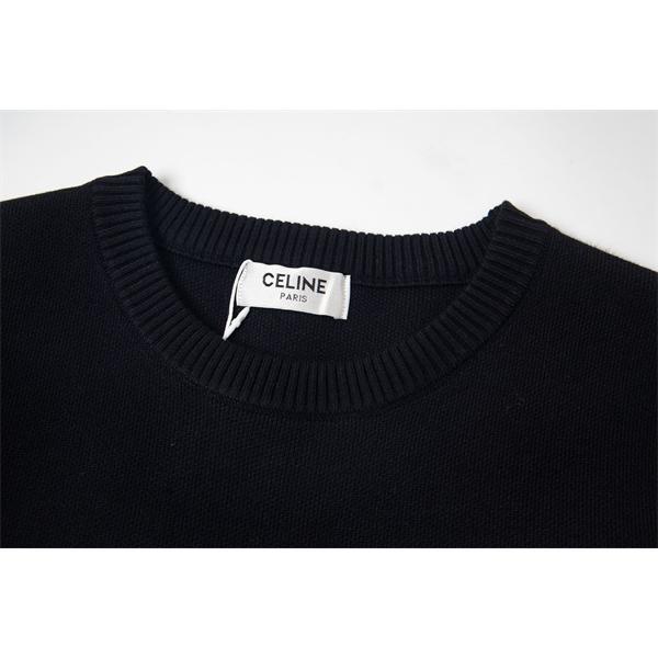 2025秋冬 CELINE セリーヌ コピー ブラック ロゴニット 高級感溢れる 定番人気 