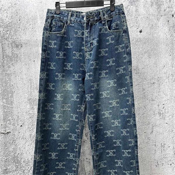 2025秋冬 セリーヌ コピー CELINE モノグラム デニムパンツ 注目度抜群 トレンド
