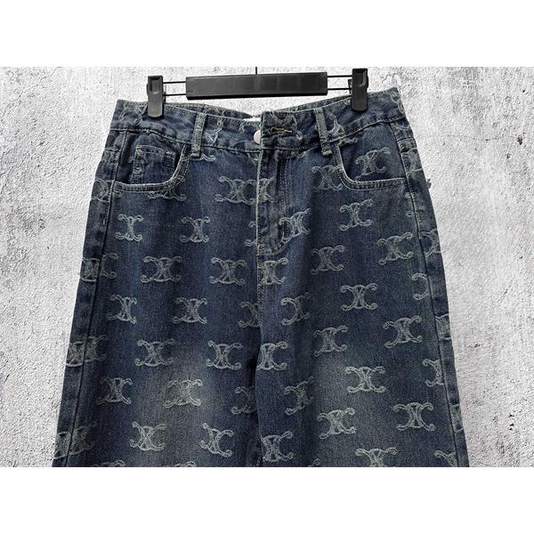 2025秋冬 セリーヌ コピー CELINE モノグラム デニムパンツ 注目度抜群 トレンド