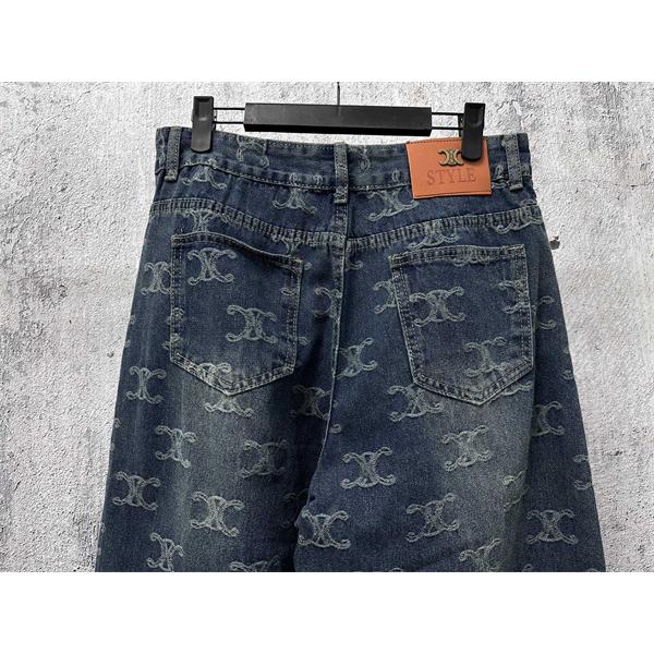 2025秋冬 セリーヌ コピー CELINE モノグラム デニムパンツ 注目度抜群 トレンド