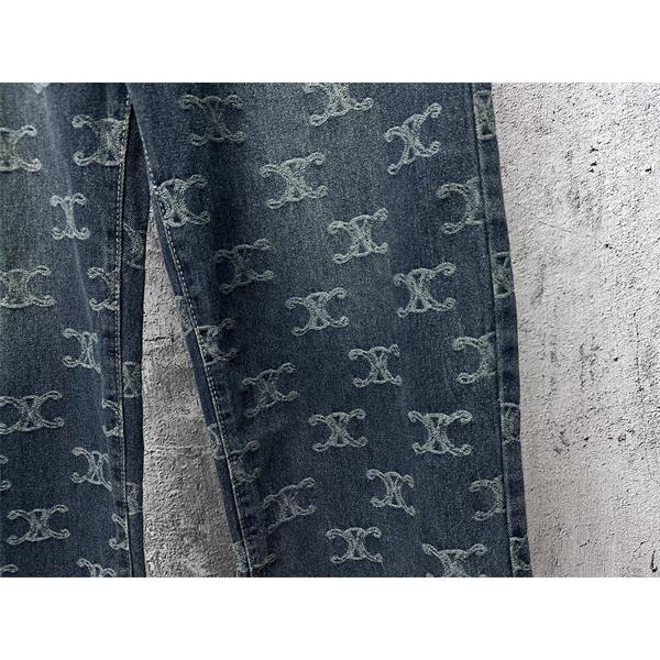 2025秋冬 セリーヌ コピー CELINE モノグラム デニムパンツ 注目度抜群 トレンド