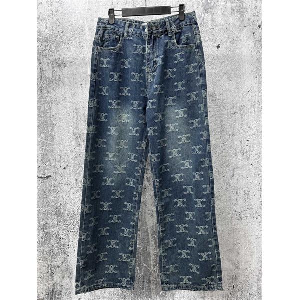 2025秋冬 セリーヌ コピー CELINE モノグラム デニムパンツ 注目度抜群 トレンド