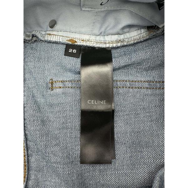 セリーヌ コピー 2025秋冬 CELINE ホワイト デニムパンツ 入手困難 当店イチオシ