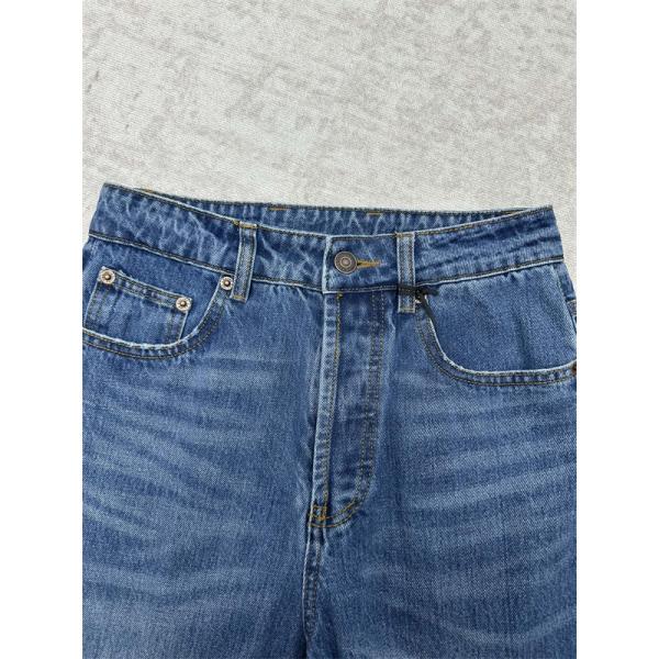 セリーヌ コピー 2025秋冬 CELINE ホワイト デニムパンツ 入手困難 当店イチオシ