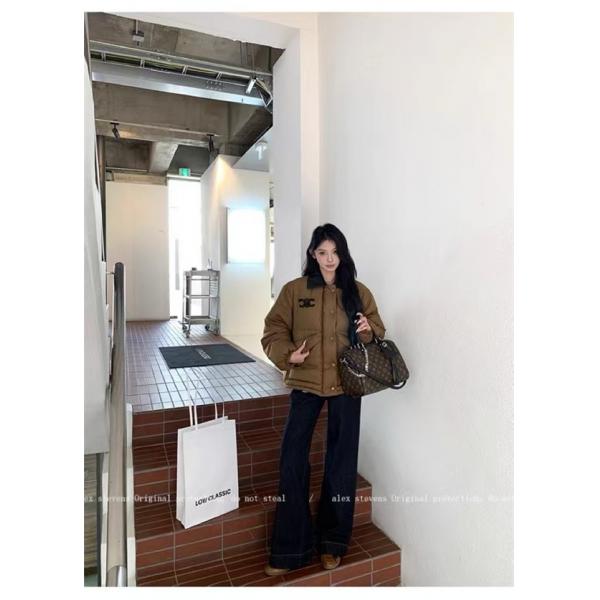 セリーヌ コピー 2025秋冬 CELINE ブラウン ダウンジャケット 人気 快適 