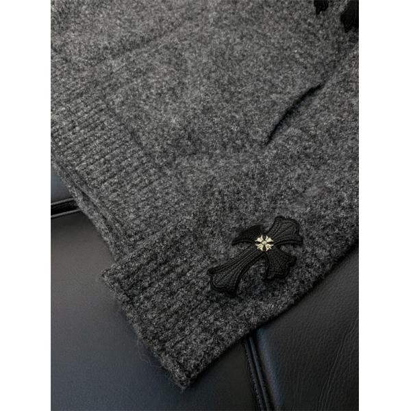 ☆2026人気最新☆Chrome Heartsクロムハーツカーディガンコピー品質保証グレー色