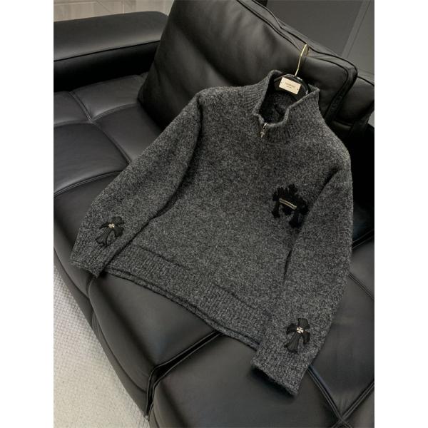 ☆2026人気最新☆Chrome Heartsクロムハーツカーディガンコピー品質保証グレー色