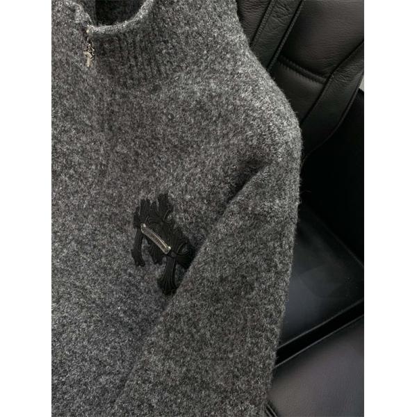 ☆2026人気最新☆Chrome Heartsクロムハーツカーディガンコピー品質保証グレー色