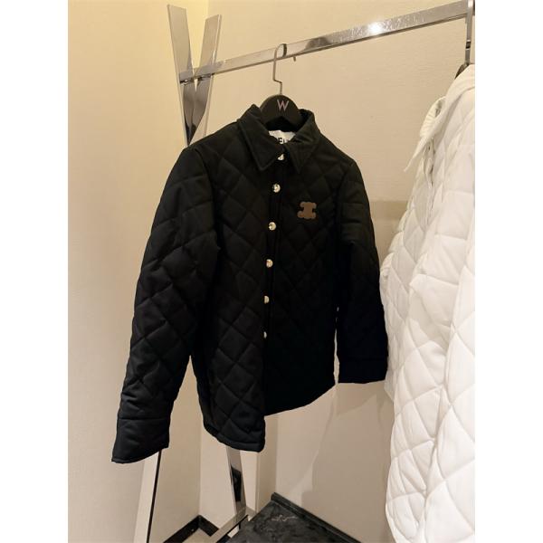 セリーヌ コピー 2026新作 CELINE ホワイト キルティングジャケット 新作 上質 お洒落