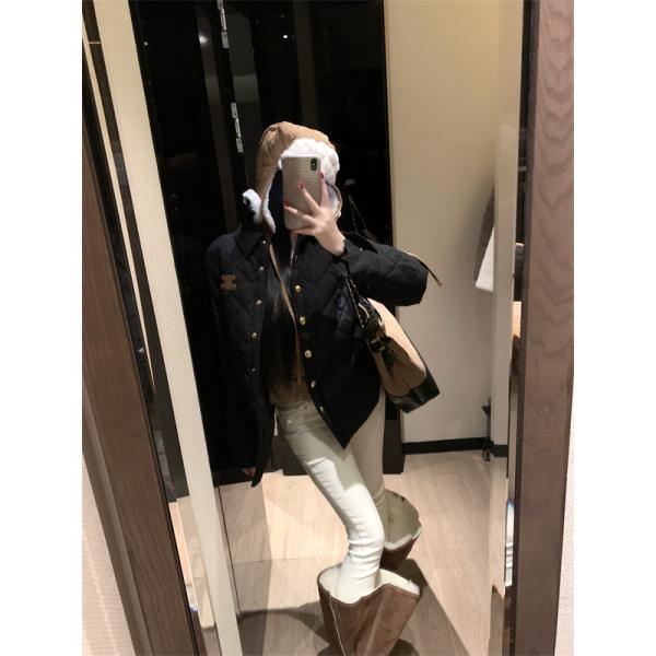 セリーヌ コピー 2026新作 CELINE ホワイト キルティングジャケット 新作 上質 お洒落