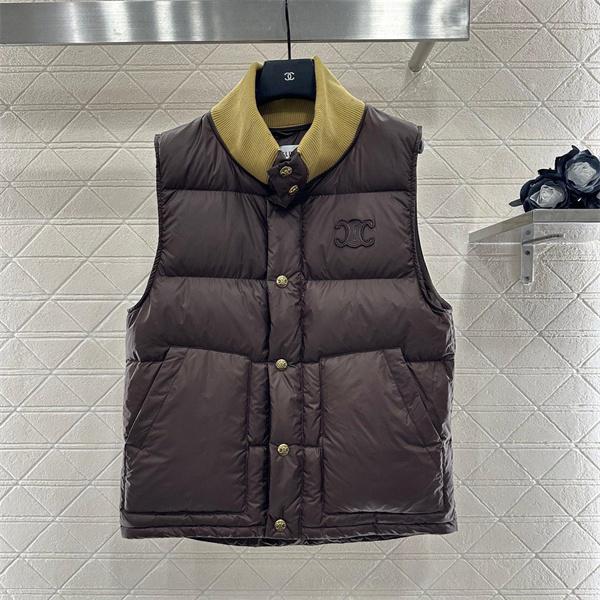 2026新作 CELINE ブラウン セリーヌ コピー ダウンベスト 定番 人気 実用性抜群