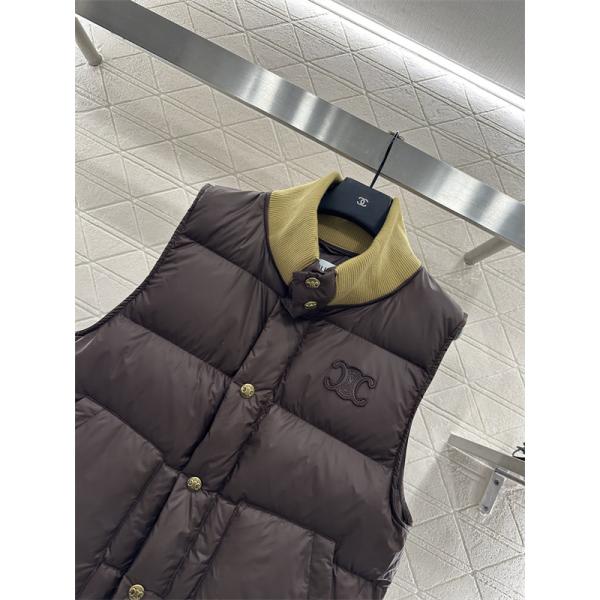 2026新作 CELINE ブラウン セリーヌ コピー ダウンベスト 定番 人気 実用性抜群