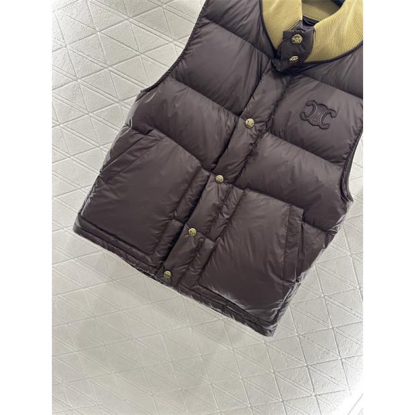 2026新作 CELINE ブラウン セリーヌ コピー ダウンベスト 定番 人気 実用性抜群