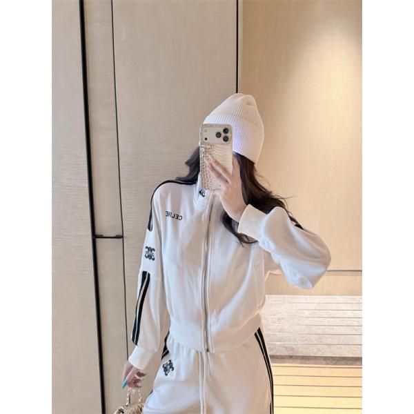 2026新作 CELINE ホワイト セットアップ トレンド 快適 着心地抜群 セリーヌ コピー