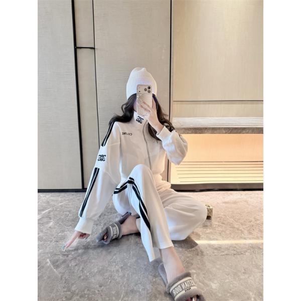 2026新作 CELINE ホワイト セットアップ トレンド 快適 着心地抜群 セリーヌ コピー