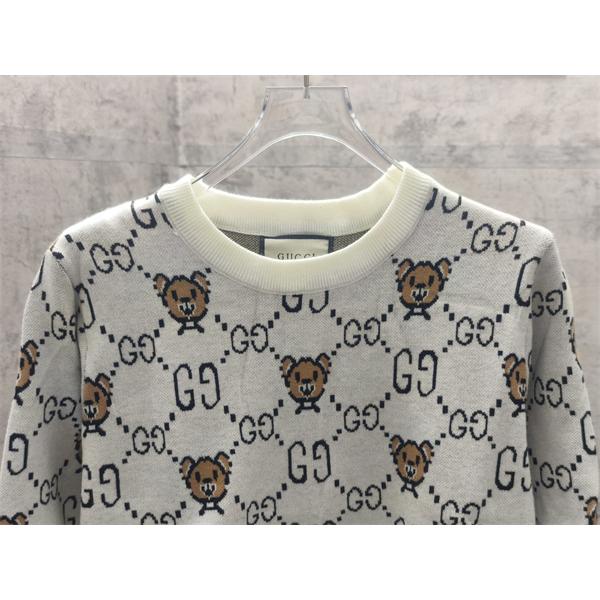 グッチ コピー 2026新作 GUCCI アイボリー ニット 新作 可愛い お洒落