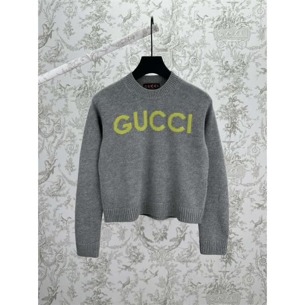 2026新作 GUCCI グリーン ロゴニット 希少 お洒落 個性派 グッチ コピー