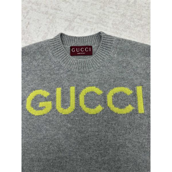 2026新作 GUCCI グリーン ロゴニット 希少 お洒落 個性派 グッチ コピー