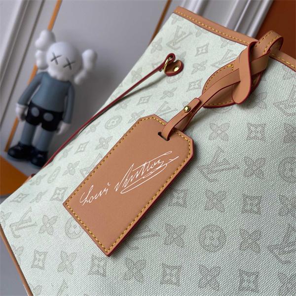 大容量 トートバッグ ベージュ 通勤・通学対応 ショルダー付き LOUIS VUITTON ルイヴィトン コピー